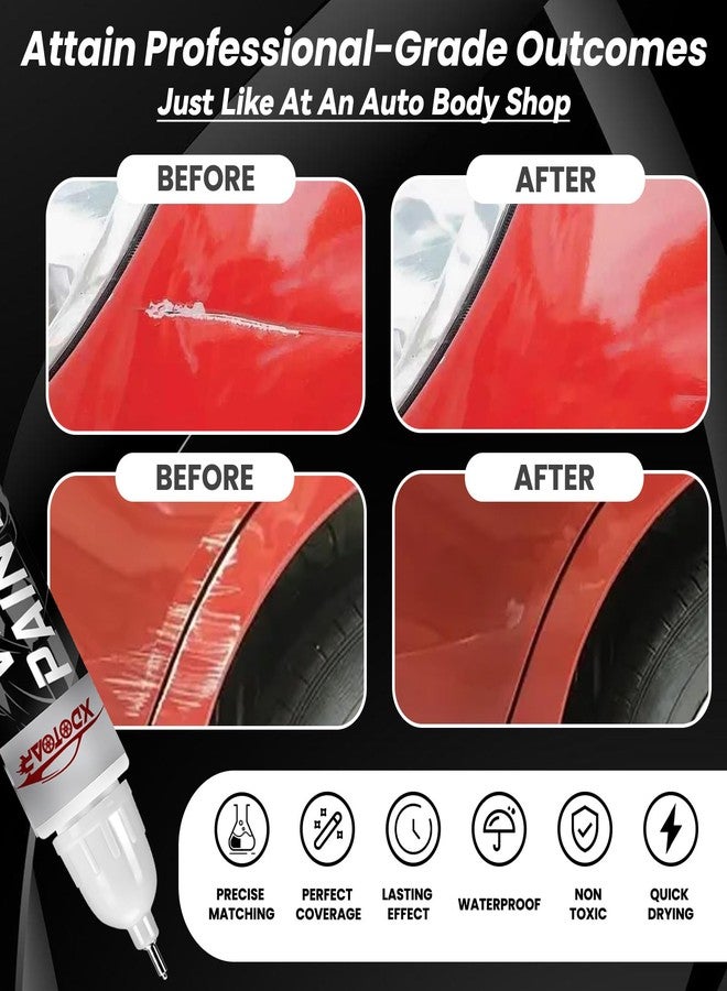 xdotoar Pearl Red Touch Up Paint for Cars, Color Accurate Auto Paint, Professional Automotive Scratch Repair, Lasting Auto Scratch Remover, Quick Drying, Easy to Use, Safe and Non-toxic - Image 2